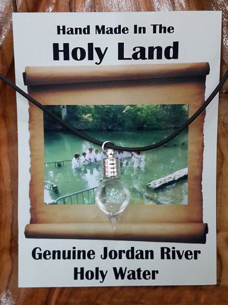 Necklace With Jordan River Holy Water